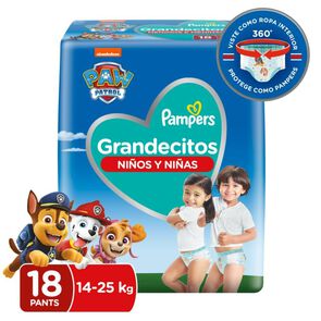 Paw Patrol Pants Desechables Grandecitos 14-25Kg X18 - Pampers