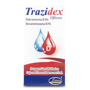 Trazidex Ofteno Tobramicina 0,3% Suspensión Oftalmica 5 mL - Sophia