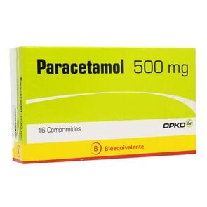 Paracetamol 500 mg 16 Comprimidos - Genericos bioequivalentes