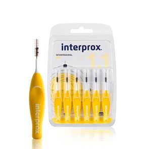 Cepillo Dental Interproximal Mini 1,1 mm Pack de 6 Unidades