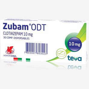 Zubam ODT 10 mg 30 Comprimidos Dispersables - Chile recetario