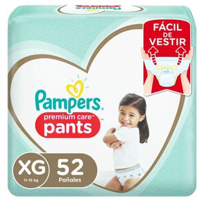 Pants Premium Care Pañales Desechables XG 52 Unidades - Pampers