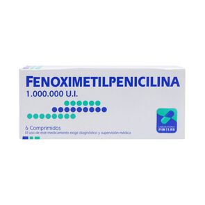 Product image of Fenoximetilpenicilina 1.000.000 UI 6 Comprimidos - Genericos varios