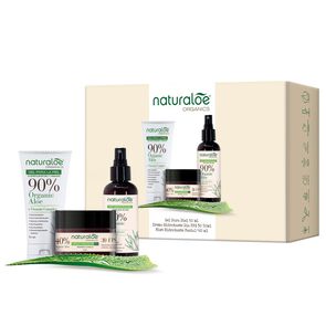 Product image of Set Crema día + Mist Facial + Gel hidratante - Naturaloe