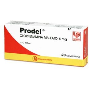 Prodel Clorfenamina Maleato 4 mg 20 Comprimidos - Pasteur