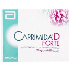 Product image of Vitamin D Calcio 500 mg 30 Cápsulas - Recalcine