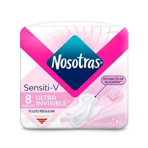 Product image of Sensiti-V Toalla Ultra Invisible Tela Suave 8 Unidades - Nosotras