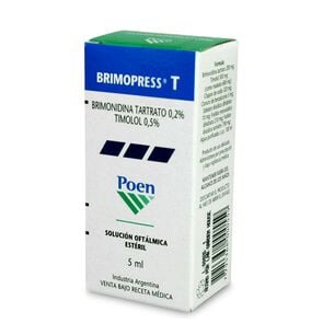 Product image of Brimopress-T Brimonidina 0,2% Timolol 0,5% Solución Oftálmica 5 mL - Pharma investi