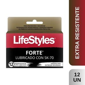 LifeStyles Forte Lubricados 12 Preservativos