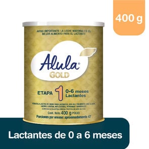 Formula Lactea de Inicio Gold en Polvo 0-6 Meses 400 gr - Alula