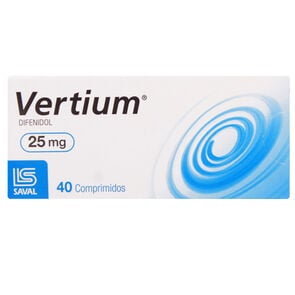 Vertium Difenidol Clorhidrato 25 mg 40 Comprimidos - Saval