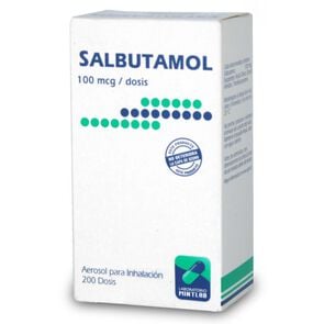 Salbutamol LF 100 mcg / Dosis Inhalador Bucal 200 Dosis - Genericos varios