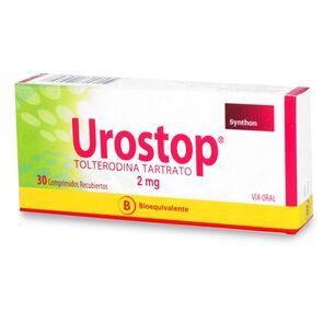 Urostop Tolterodina Tartrato 2 mg 30 Comprimidos - Rider