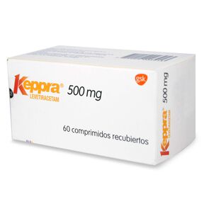 Keppra Levetiracetam 500 mg 60 Comprimidos Recubierto - Glaxo farma