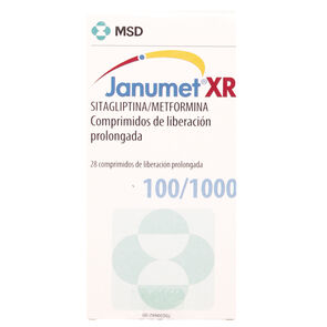 Janumet XR 100/1000 Sitagliptina 28 Comprimidos - Merck