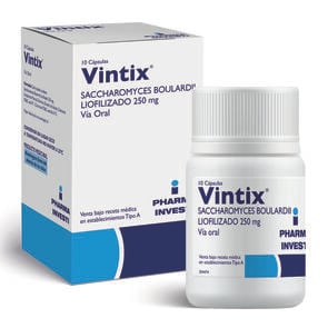 Vintix Saccharomyces Boulardii 250 mg 10 Cápsulas - Pharma investi