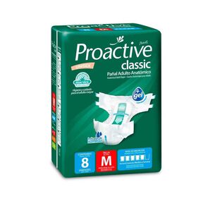 Product image of Classic Panal Adulto Anatómico con Aloe Mediano 8 Und - Proactive