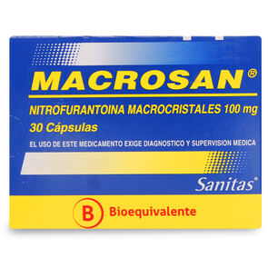 Macrosan Nitrofurantoina 100 mg 30 Cápsulas - Sanitas