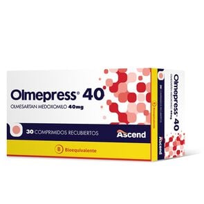 Product image of Olmepress Olmesartán 40 mg 30 Comprimidos Recubiertos - Ascend