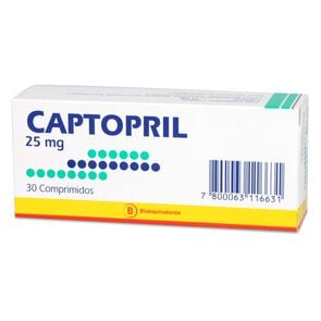 Captopril 25 mg 30 Comprimidos - Mintlab