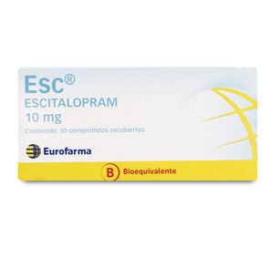 Product image of Esc Escitalopram 10 mg 30 Comprimidos Recubierto - Eurofarma