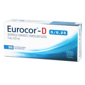 Product image of Eurocor-D Bisoprolol 5 mg 35 Comprimidos - Saval