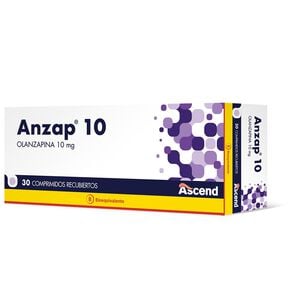 Anzap Olanzapina 10 mg 30 Comprimidos - Ascend