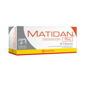 Matidan Nitrofurantoina 100 mg 30 Cápsulas - Mintlab