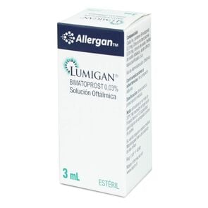 Product image of Lumigan Bimatoprost 0,03% Solución Oftalmica 3 mL - Allergan