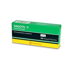 Product image of Dagotil 3 Risperidona 3 mg 30 Comprimidos - Royal pharma