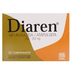 Diaren Nifuroxazida 200 mg 20 Comprimidos - Saval