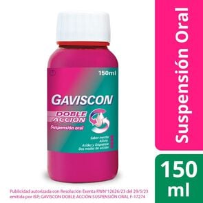 Product image of Gaviscon Doble Acción Alginato 500 mg Suspensión Oral 150 mL - Reckitt