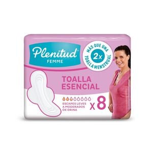 Toalla Incontinencia Leve Esencial 8 Unidades - Plenitud femme