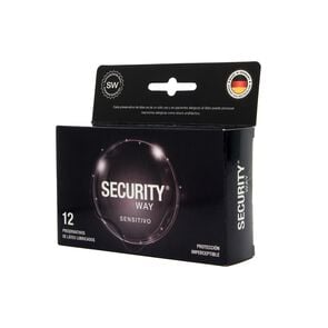 Security Way Sensitivo 12 Preservativos