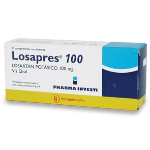 Losapres Losartan Potasico 100 mg 30 Comprimidos Recubierto - Pharma investi