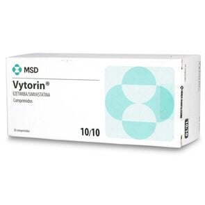 Vytorin 10/10 Ezetimiba 10 mg 28 Comprimidos - Axon organon