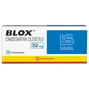 Product image of Blox Candesartán cilexetilo 32 mg 30 comprimidos - Saval