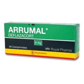 Arrumal 6 Deflazacort 6 mg 40 Comprimidos - Royal pharma