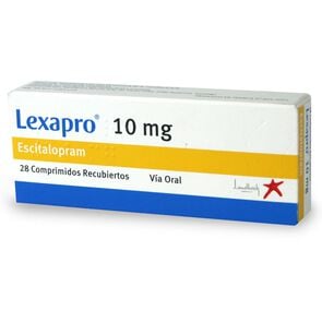 Product image of Lexapro Escitalopram 10 mg 28 Comprimidos Recubiertos - Lundbeck