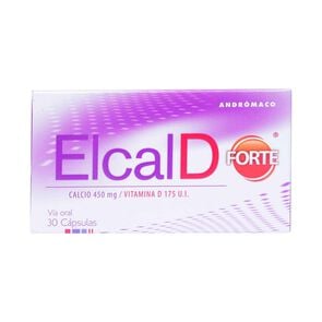 Product image of Elcal-D Forte Calcio 450 mg 30 Cápsulas - Andromaco etico