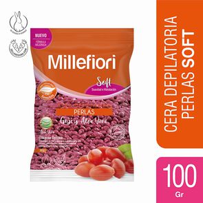 Soft Cera Depilatoria Perlas Goji y Aloe Vera Piel Sensible 100 grs - Millefiori