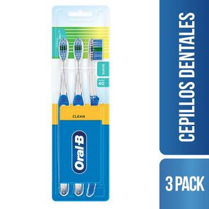 Product image of Cepillo Dental Indicador Antibacterial 40 Suave gratis 3x2 - Oral-b