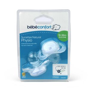 Product image of Chupete Entretención Physio Color Blanco Silicona 18 a 36 Meses x2 - Bebeconfort