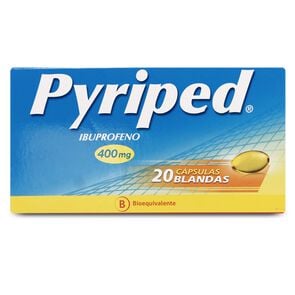 Product image of Pyriped Ibuprofeno 400 mg 20 Cápsulas Blandas - Milab