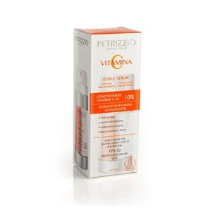 Serum Doble Acción Vitamina C Anti Oxidante y Protección Solar Fps30 Todo Tipo Piel 30 mL - Petrizzio