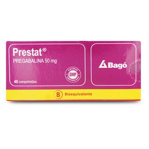 Product image of Prestat Pregabalina 50 mg 40 Comprimidos - Bago