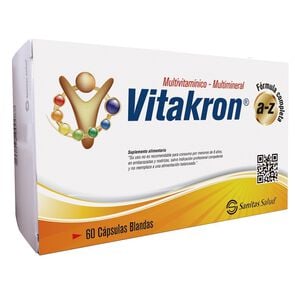 Product image of Vitakron A-Z Multivitaminico Multimineral 60 Capsulas Blandas - Sanitas