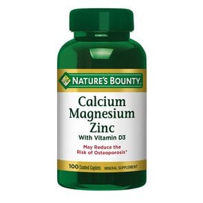 Calcium + Magnesium + Zinc 100 Comprimidos - Nature's bounty