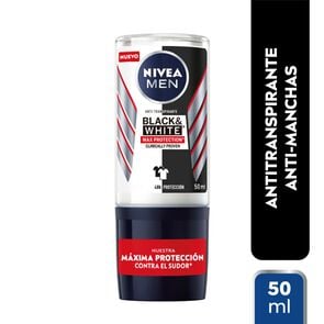 Desodorante Roll On Men Invisible Black y White Max Protección 50 mL - Nivea