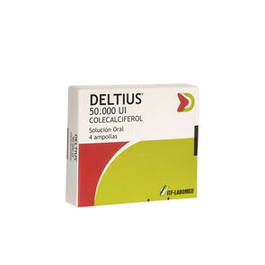 Product image of Deltius Vitamina D3 50.000UI Solución Oral 4 Ampollas - Labomed